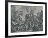 'Southwark Fair, 1733', (1920)-William Hogarth-Framed Giclee Print