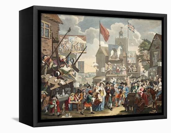 Southwark Fair, 1733, Illustration from 'Hogarth Restored: the Whole Works of the Celebrated…-William Hogarth-Framed Stretched Canvas