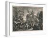 'Southwark Fair', 1733-William Hogarth-Framed Giclee Print