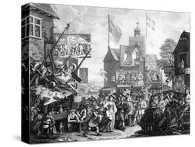 Southwark Fair, 1733-William Hogarth-Stretched Canvas