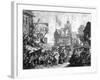 Southwark Fair, 1733-William Hogarth-Framed Giclee Print