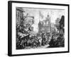 Southwark Fair, 1733-William Hogarth-Framed Giclee Print