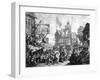 Southwark Fair, 1733-William Hogarth-Framed Giclee Print