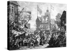 Southwark Fair, 1733-William Hogarth-Stretched Canvas