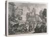 Southwark Fair, 1733-William Hogarth-Stretched Canvas