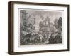 Southwark Fair, 1733-William Hogarth-Framed Giclee Print