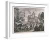 Southwark Fair, 1733-William Hogarth-Framed Giclee Print