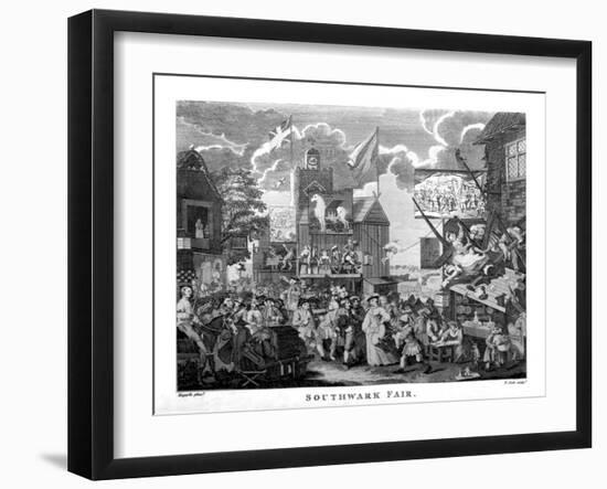 'Southwark Fair'-William Hogarth-Framed Giclee Print