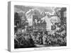 'Southwark Fair'-William Hogarth-Stretched Canvas