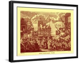 'Southwark Fair'-William Hogarth-Framed Giclee Print