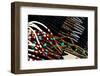 Southwest, American Indian art & handicrafts. Classic Navajo bead work necklaces.-Cindy Miller Hopkins-Framed Photographic Print