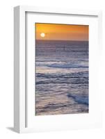 Southwest Australia, Prevelly, Surfers Point, Windsurfers, Dusk-Walter Bibikow-Framed Photographic Print