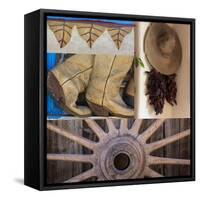 Southwest Collage II-Kathy Mahan-Framed Stretched Canvas