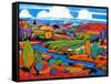Southwest Fauve Landscape-Patty Baker-Framed Stretched Canvas