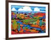 Southwest Fauve Landscape-Patty Baker-Framed Art Print