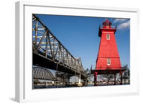 Southwest Reef Lighthouse, Atchafalaya Basin, Louisiana, USA-Alison Jones-Framed Photographic Print