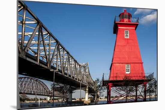 Southwest Reef Lighthouse, Atchafalaya Basin, Louisiana, USA-Alison Jones-Mounted Photographic Print