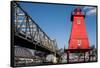 Southwest Reef Lighthouse, Atchafalaya Basin, Louisiana, USA-Alison Jones-Framed Stretched Canvas