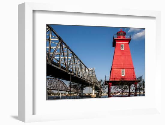 Southwest Reef Lighthouse, Atchafalaya Basin, Louisiana, USA-Alison Jones-Framed Photographic Print