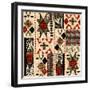 Southwest Textile I-Nicholas Biscardi-Framed Art Print