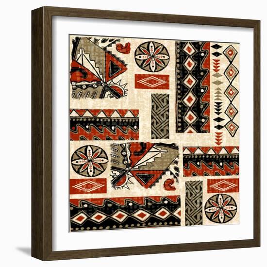 Southwest Textile II-Nicholas Biscardi-Framed Premium Giclee Print