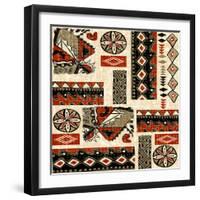 Southwest Textile II-Nicholas Biscardi-Framed Premium Giclee Print