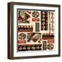 Southwest Textile II-Nicholas Biscardi-Framed Art Print