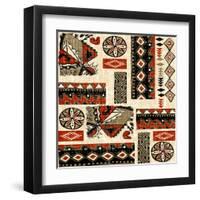 Southwest Textile II-Nicholas Biscardi-Framed Art Print