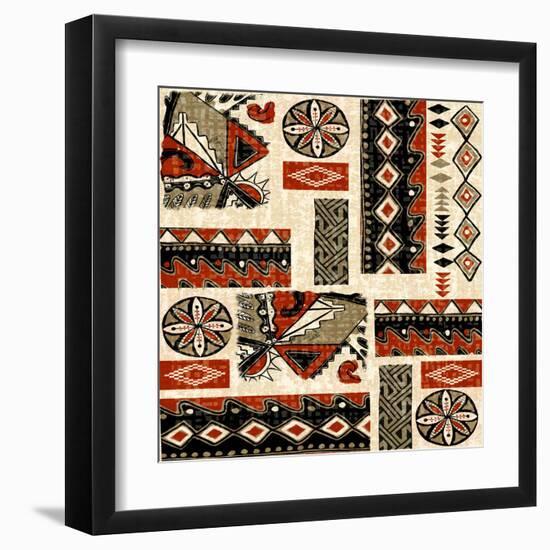 Southwest Textile II-Nicholas Biscardi-Framed Art Print