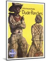 Southwestern Dude Ranches Poster-Hernando G. Villa-Mounted Giclee Print