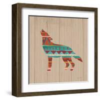 Southwestern Vibes VI on Walnut-Farida Zaman-Framed Art Print