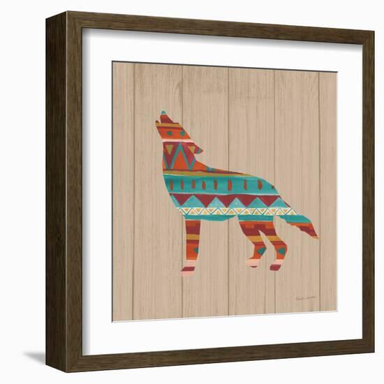 Southwestern Vibes VI on Walnut-Farida Zaman-Framed Art Print