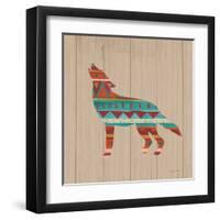 Southwestern Vibes VI on Walnut-Farida Zaman-Framed Art Print