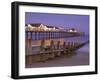 Southwold Pier and Wooden Groyne at Sunset, Southwold, Suffolk, England, United Kingdom, Europe-Neale Clark-Framed Photographic Print
