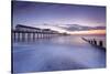 Southwold Pier at dawn, Southwold, Suffolk, England, United Kingdom, Europe-Andrew Sproule-Stretched Canvas