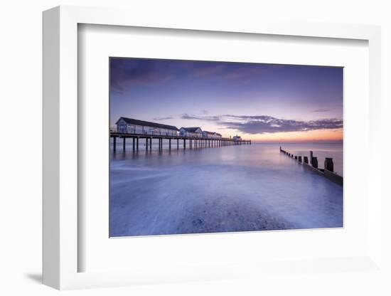 Southwold Pier at dawn, Southwold, Suffolk, England, United Kingdom, Europe-Andrew Sproule-Framed Photographic Print