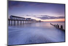 Southwold Pier at dawn, Southwold, Suffolk, England, United Kingdom, Europe-Andrew Sproule-Mounted Photographic Print