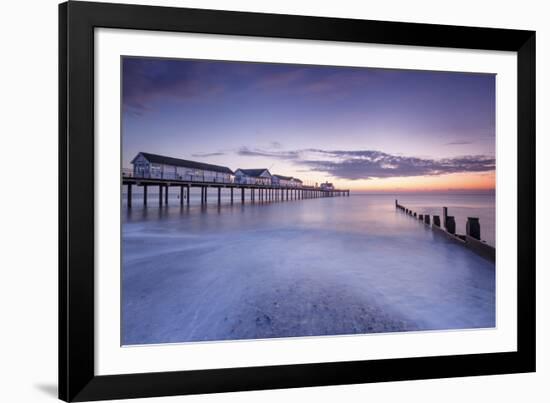 Southwold Pier at dawn, Southwold, Suffolk, England, United Kingdom, Europe-Andrew Sproule-Framed Photographic Print