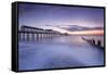 Southwold Pier at dawn, Southwold, Suffolk, England, United Kingdom, Europe-Andrew Sproule-Framed Stretched Canvas