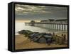 Southwold Pier in the Early Morning, Southwold, Suffolk, England, United Kingdom, Europe-Neale Clark-Framed Stretched Canvas