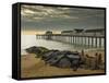 Southwold Pier in the Early Morning, Southwold, Suffolk, England, United Kingdom, Europe-Neale Clark-Framed Stretched Canvas