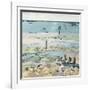 Southwold Sea View from Chris and Judy's Beach Hut-Christine McKechnie-Framed Giclee Print