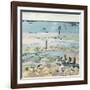 Southwold Sea View from Chris and Judy's Beach Hut-Christine McKechnie-Framed Giclee Print