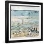 Southwold Sea View from Chris and Judy's Beach Hut-Christine McKechnie-Framed Giclee Print