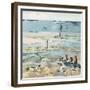 Southwold Sea View from Chris and Judy's Beach Hut-Christine McKechnie-Framed Giclee Print