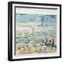 Southwold Sea View from Chris and Judy's Beach Hut-Christine McKechnie-Framed Giclee Print