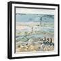 Southwold Sea View from Chris and Judy's Beach Hut-Christine McKechnie-Framed Giclee Print