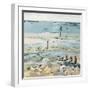 Southwold Sea View from Chris and Judy's Beach Hut-Christine McKechnie-Framed Giclee Print