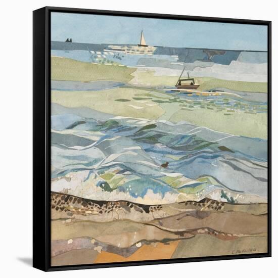 Southwold Sea View-Christine McKechnie-Framed Stretched Canvas