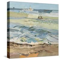 Southwold Sea View-Christine McKechnie-Stretched Canvas